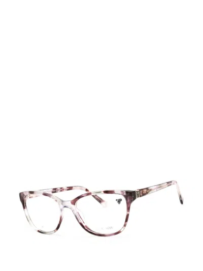 Nine West Ladies Brown Rectangular Eyeglass Frames Nw5215 In Multi