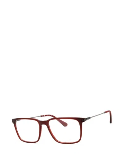 Police Rectangle-frame Glasses In Brown