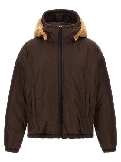 Dsquared2 Dsquared Reversible Teddy Jacket For Men In Brown