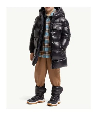 Moncler Marapi Hooded Down Jacket In Blue