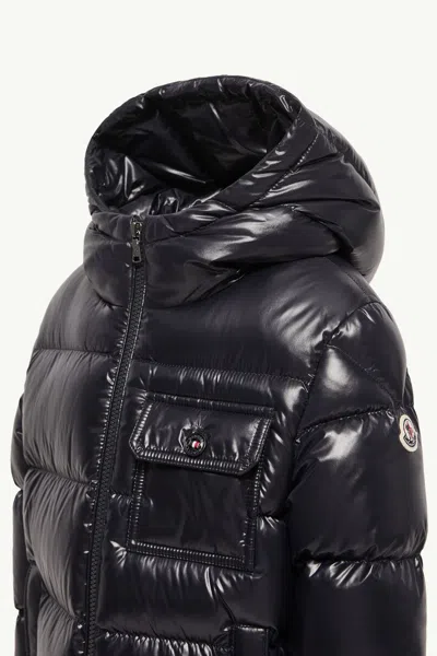 Moncler Marapi Hooded Down Jacket In Blue