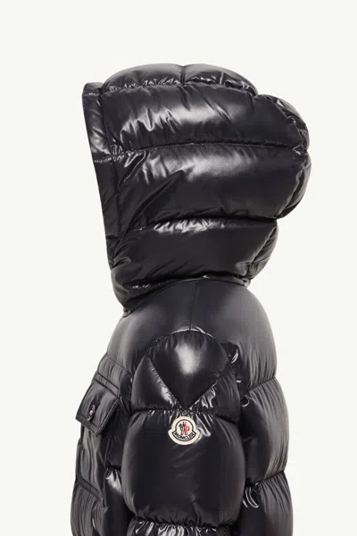 Moncler Marapi Hooded Down Jacket In Blue