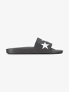 GIVENCHY GIVENCHY WHITE STAR POOL SLIDES - BLACK,BM0807089412009051