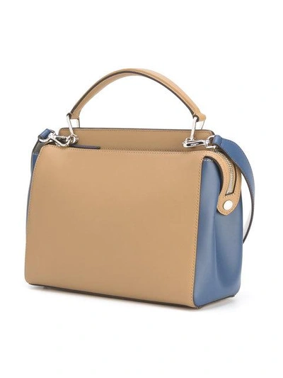 Shop Fendi Dotcom Click Shoulder Bag - Neutrals