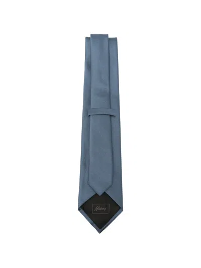 Brioni Silk Tie In Blue