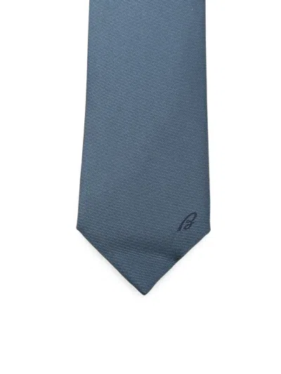 Brioni Silk Tie In Blue