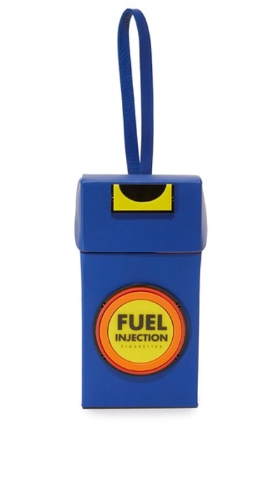 Yazbukey Fuel Injection Wristlet In Blue/orange/yellow