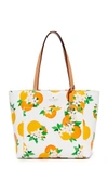 Kate Spade Harding Street Oranges Riley Tote Bag, Orange In Multi