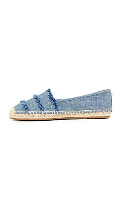 Michael Michael Kors Tibby Frayed Denim Espadrille Flats | ModeSens