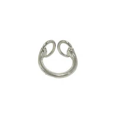Pre-owned Hermes Silver Silver 925 Band Ring ()