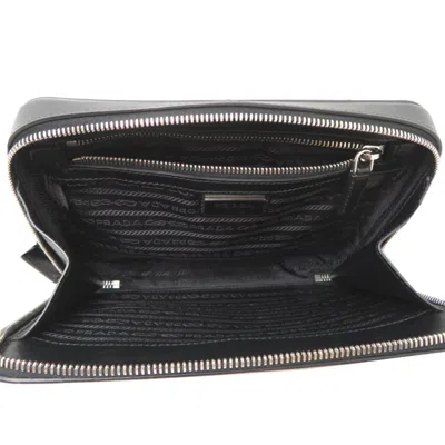 Pre-owned Prada Black Leather Backpack ()