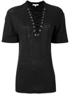 IRO lace-up T-shirt,手洗