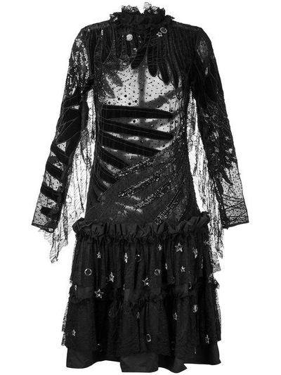 Shop Romance Was Born 'dark Moon Crystal' Dress In Black