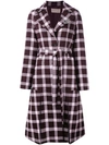 CHRISTOPHER KANE PLAID PATTERN COAT,454336UCW0311912623