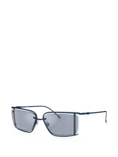 Diesel Rectangle-frame Sunglasses In Blue