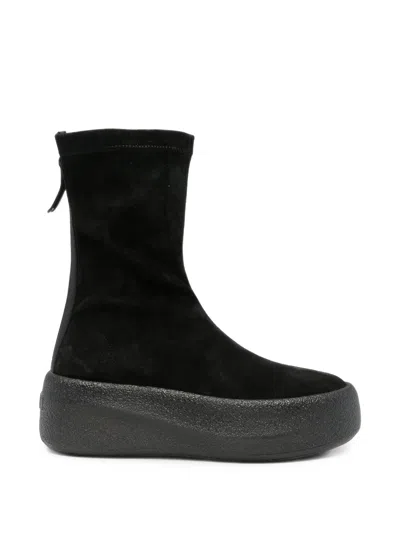 Vic Matie Stretch Split Ankle Boot In Animal Print