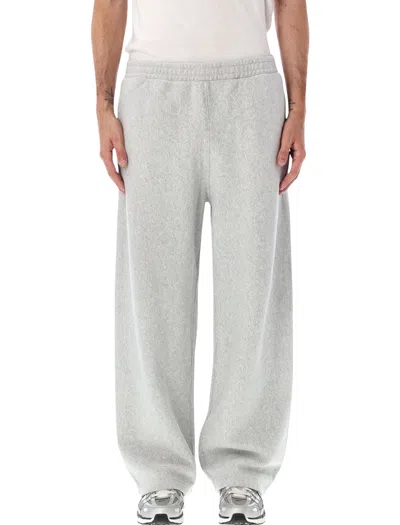 Champion Reverse Weave Fleece Joggers With Drawstring Waist And P-logo Patch In Gray