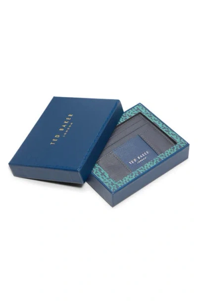 Ted Baker Audleys Card Case In Medium Grey