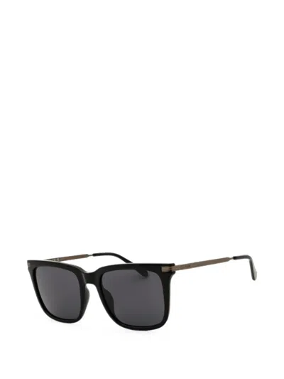 Fossil Fos3152gs Rectangular Black Frame Sunglasses In Black