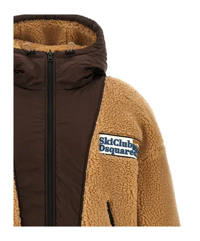 Dsquared2 Dsquared Reversible Teddy Jacket For Men In Brown