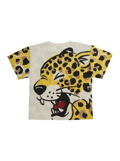 Kenzo Leopard-print T-shirt In Multi