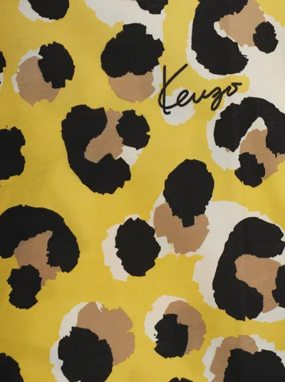 Kenzo Leopard-print T-shirt In Multi