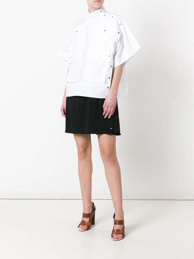 Shop Kenzo Elasticated Skirt In Black