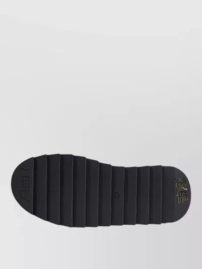 Ash Suede Leather Platform Boots In Black