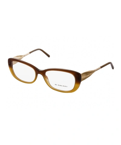 Burberry Women&#39;s Be2203f 3369 Optical Frames' In Brown/clear Lens