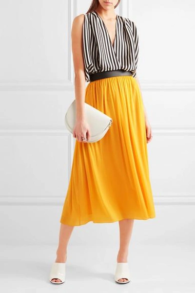 Shop Emilio Pucci Georgette Midi Skirt