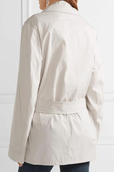 Shop Lemaire Cotton-blend Poplin Trench Coat