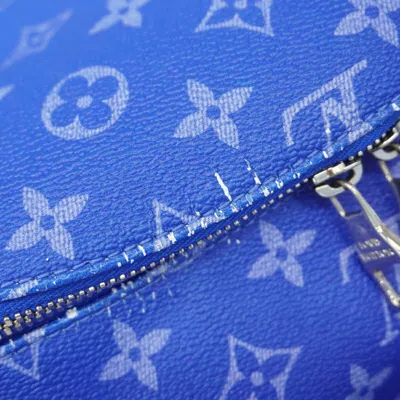 Pre-owned Louis Vuitton Blue Backpack ()