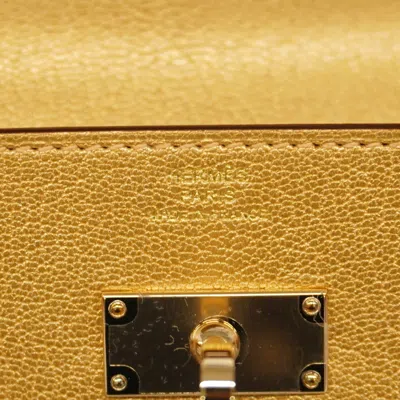 Pre-owned Hermes Gold Chain/shoulder Wallet ()