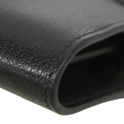 Pre-owned Hermes Black Chain/shoulder Wallet ()