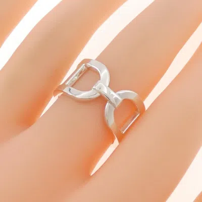 Pre-owned Hermes Silver 925 Band Ring ()