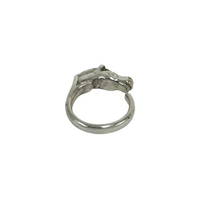 Pre-owned Hermes Silver Silver 925 Band Ring ()