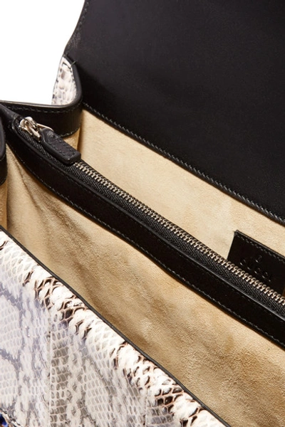 Gucci Dionysus Medium Appliquéd Embellished Coated-canvas And Snake Shoulder Bag