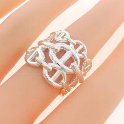 Pre-owned Hermes Silver Silver 925 Band Ring ()