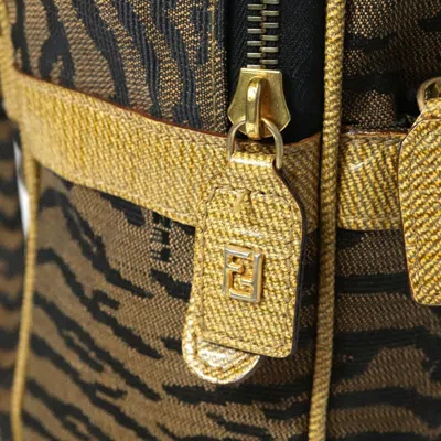 Pre-owned Fendi Brown Canvas Backpack ()
