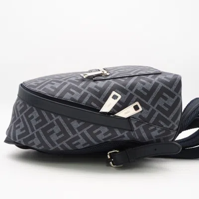 Pre-owned Fendi Blue Coated Canvas Backpack ()