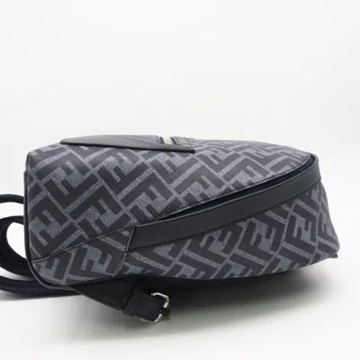 Pre-owned Fendi Blue Coated Canvas Backpack ()