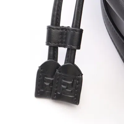 Pre-owned Fendi Black Leather Backpack ()