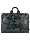 KENZO printed laptop bag,LEATHER100%