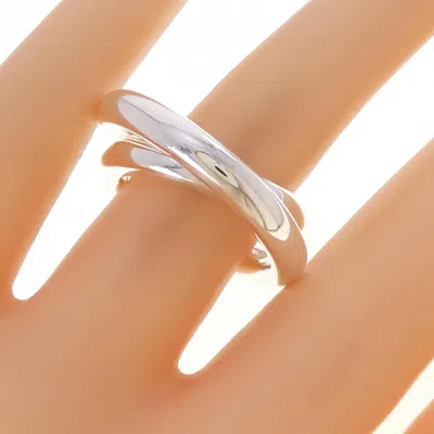 Pre-owned Hermes Silver Silver 925 Band Ring ()