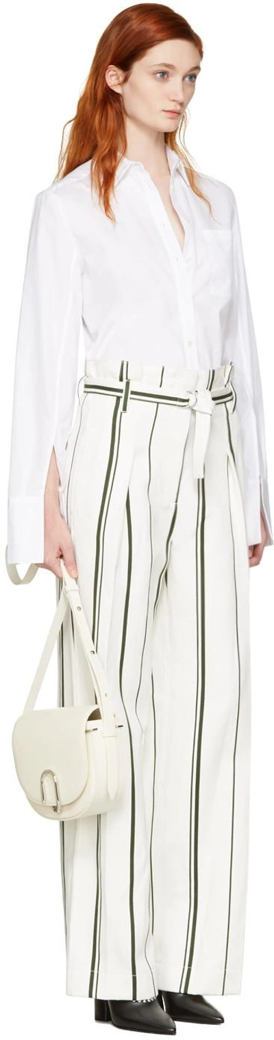 Shop 3.1 Phillip Lim / フィリップ リム Off-white Striped Paper Bag Trousers