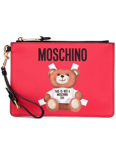 Shop Moschino Toy Bear Paper Cut Out Clutch