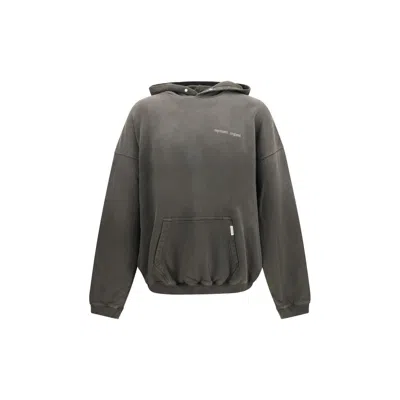 Represent Mens Brand-print Relaxed-fit Cotton Hoody Ash Xs In Gray
