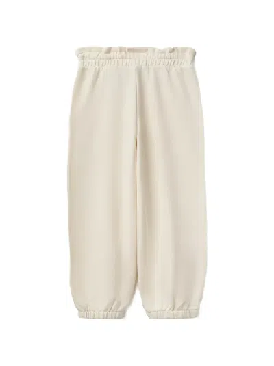 Benetton Elasticated Drawstring Track Pants In Neutral