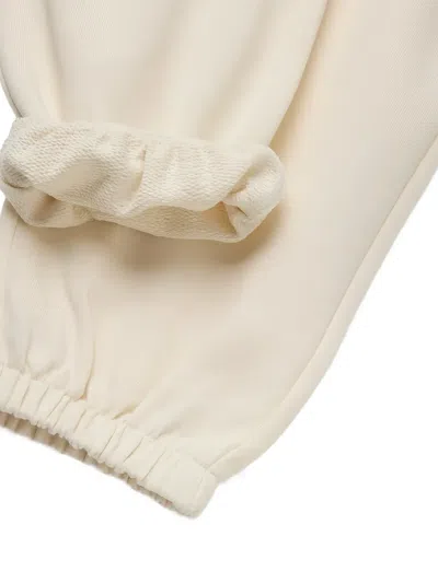 Benetton Elasticated Drawstring Track Pants In Neutral
