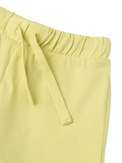 Benetton Drawstring Elasticated Shorts In Yellow